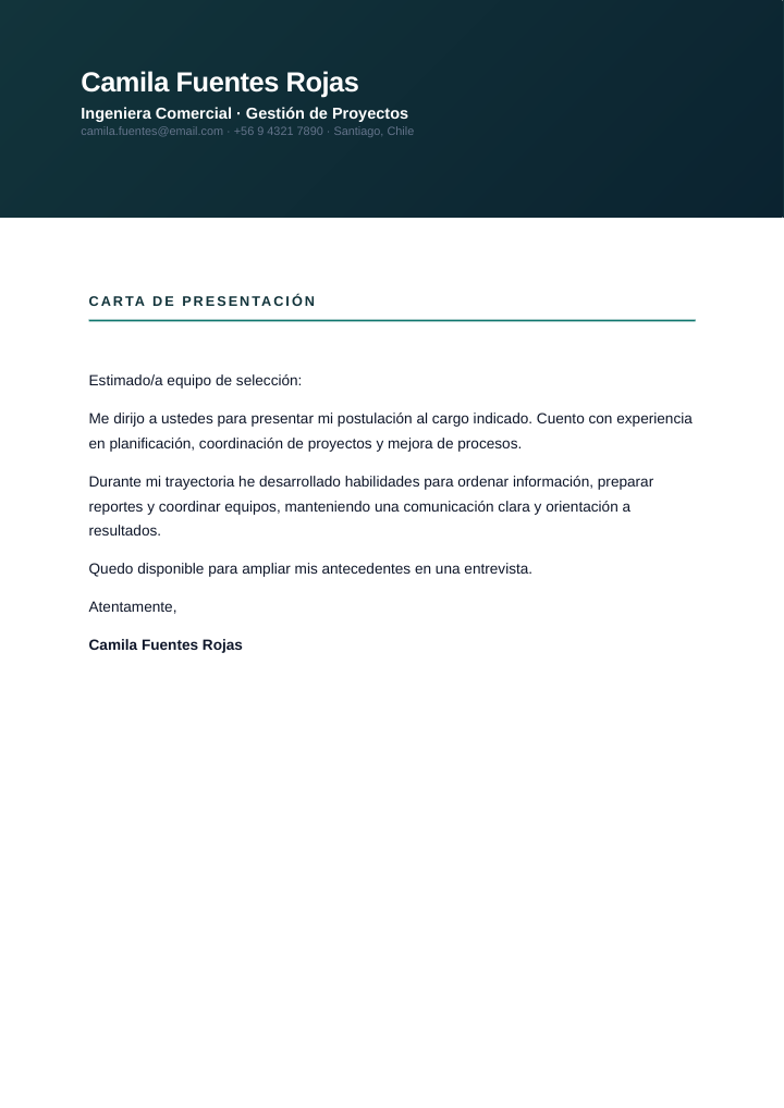 Vista previa Carta Andes