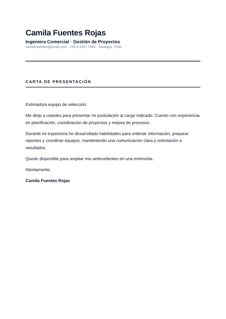 Vista previa Carta Horizonte